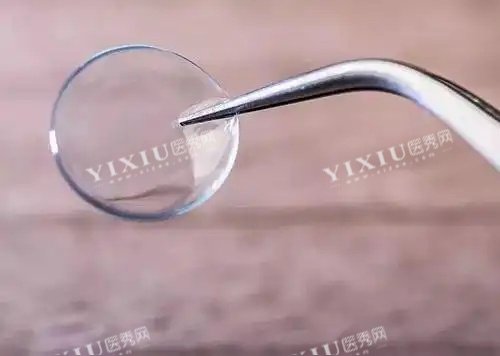硬性角膜接触镜片边缘示意图